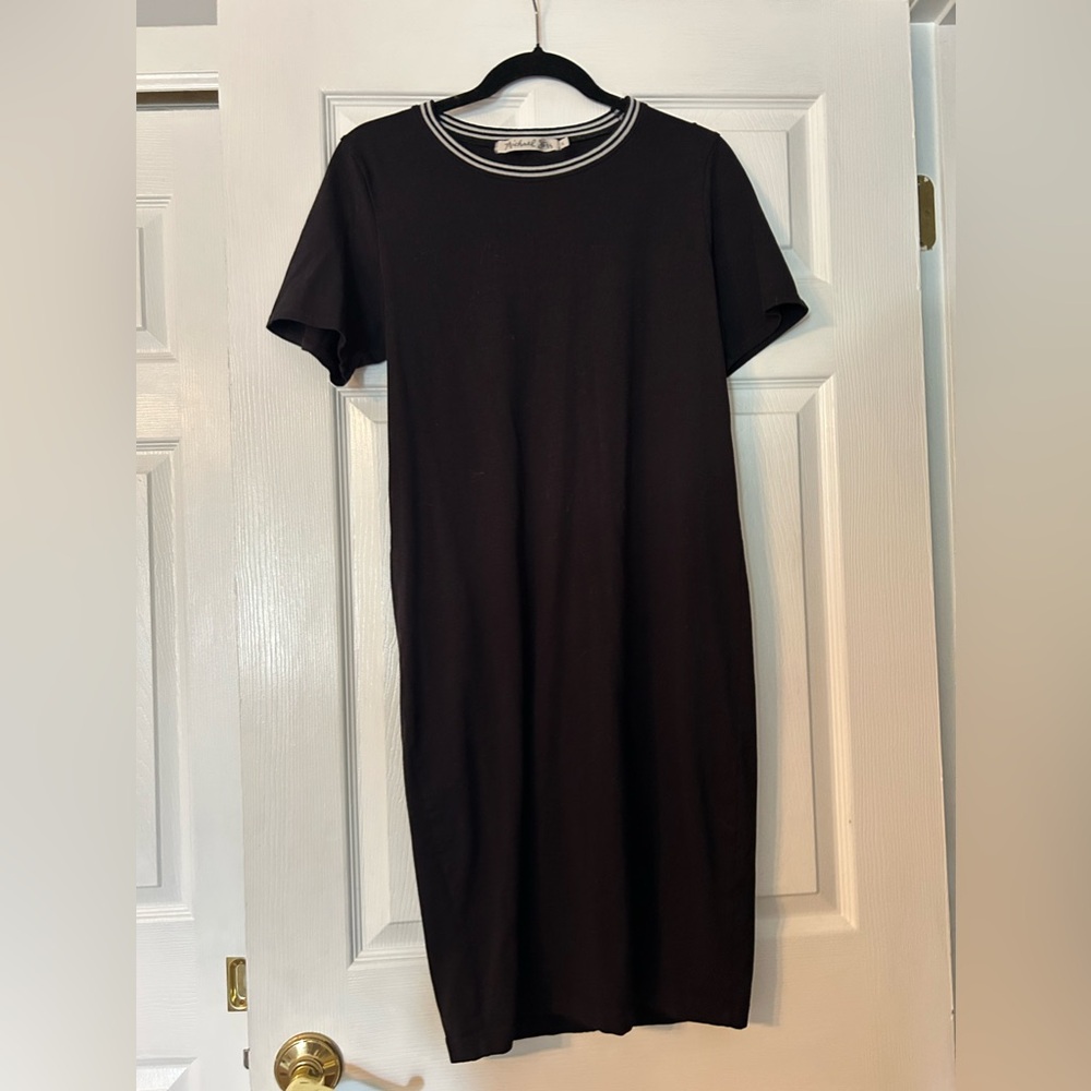 Michael Stars Black Jersey Short Sleeve Mini Dress